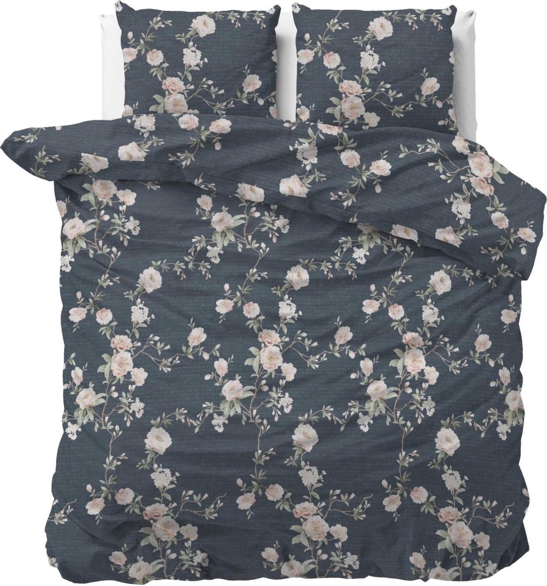 Sleeptime Dekbedovertrek Eloise Indigo Lits-Jumeaux 240x200/220 cm