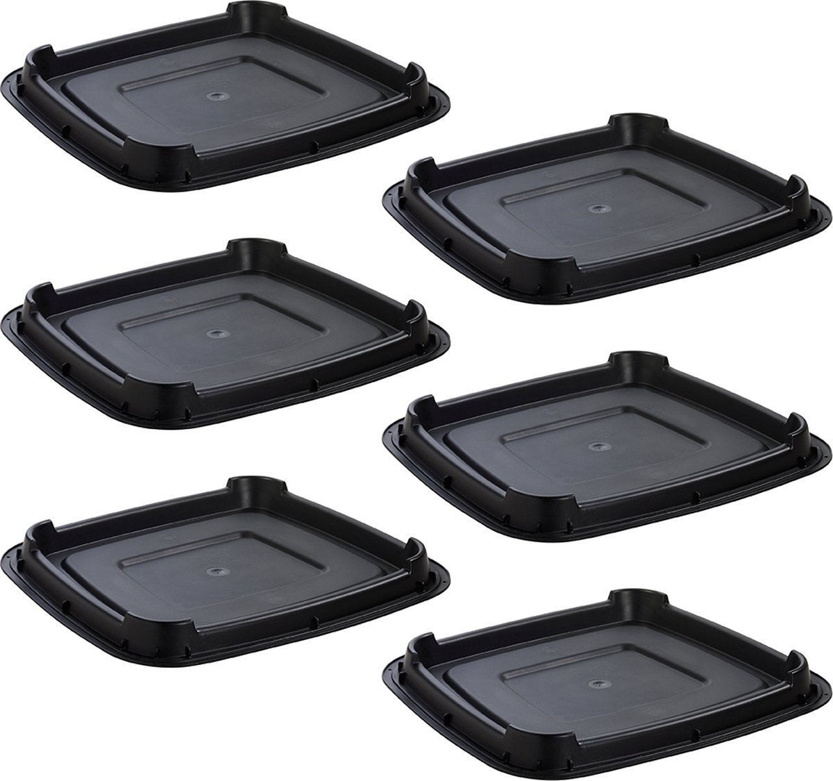 Goedkoopste Sunware - Delta bodemplaat - voor vuilniszakhouder 70L zwart - Set van 6