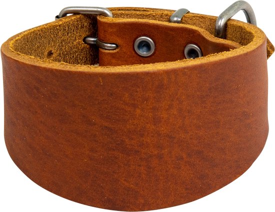 Animal Boulevard Ab30115 - Hals- En Leibanden - Hond - Ab Country Leather Whippet Halsband Bruin-26-30cm - Maat: 26-30cm - 199037