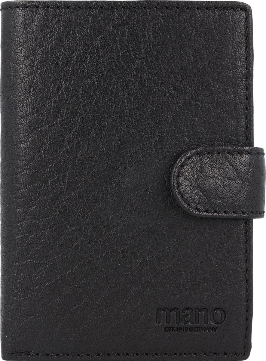 mano Don Simon Portemonnee Leer 11 cm - Jongens - Horizontaal - schwarz