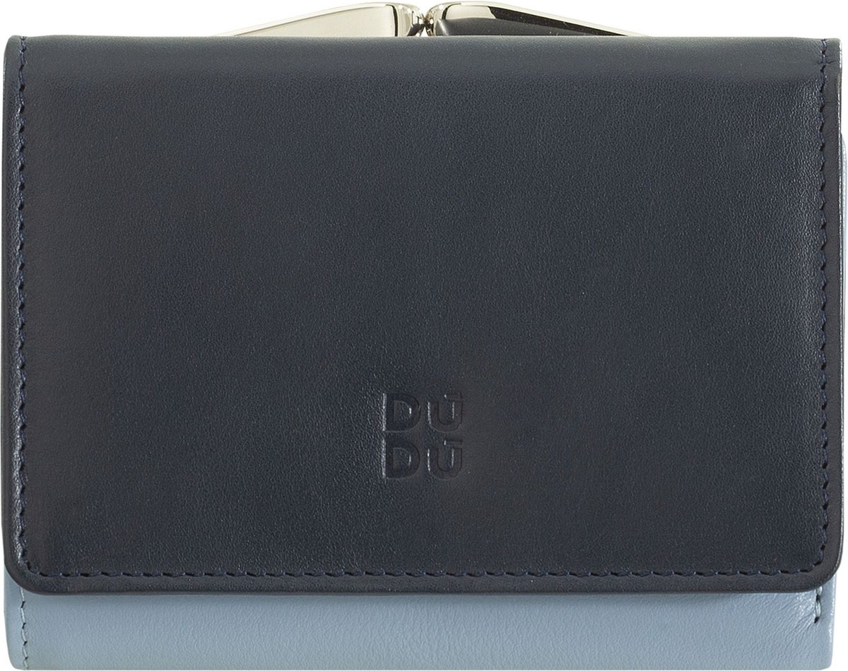 DuDu Corsica Portemonnee RFID-bescherming Leder 11 cm - Dames - Horizontaal - navy