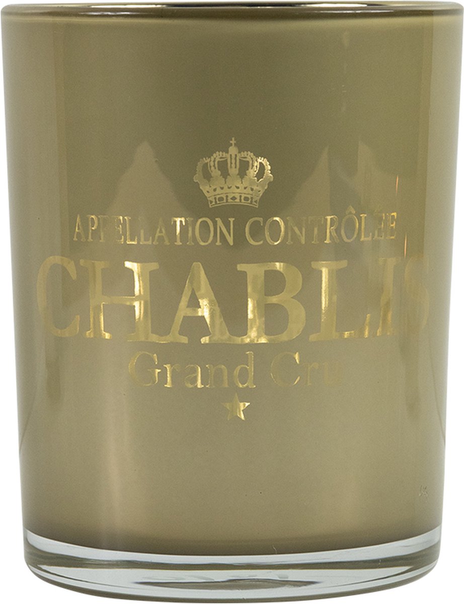Mars & More Theelichthouder wijn chablis taupe medium 12cm