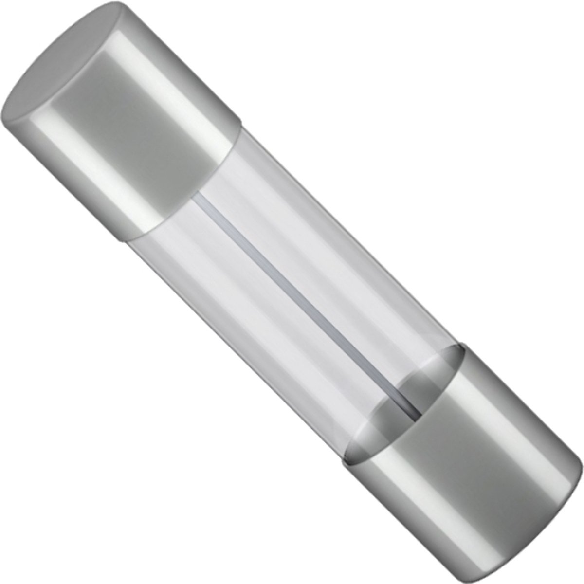 Glaszekering - 6,3 Ampere - 5 x 20mm - Middel Traag - 10 stuks