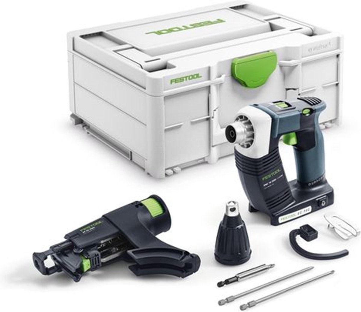 Festool DURADRIVE DWC 18-2500-Basic 18V Li-Ion accu bandschroefmachine body in systainer - 18Nm - 55mm - koolborstelloos