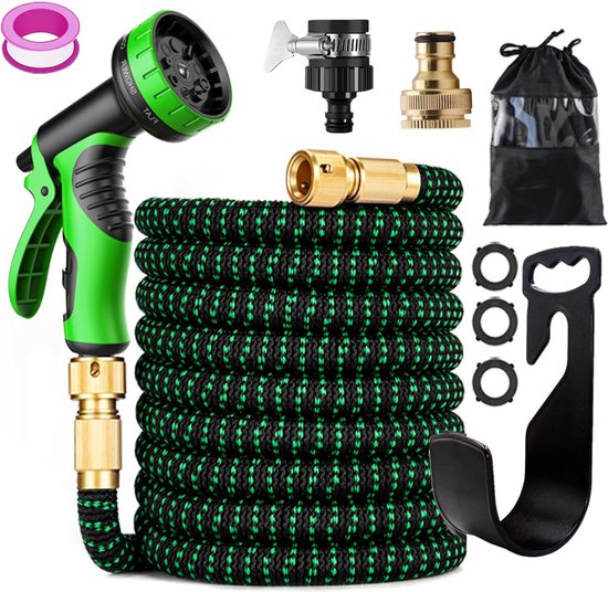 Kesser Premium Flexibele Tuinslang Verlengd Wandhoud Waterslang Met 3 Voudige Latexkern Rekbare Slang Schroefverbindingen Van Hoogwaardig Messing Amazon 1077755116