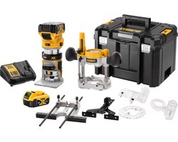 DeWALT DCW604P2 Accu boven- en kantenfrees 18V XR 5.0Ah in TSTAK