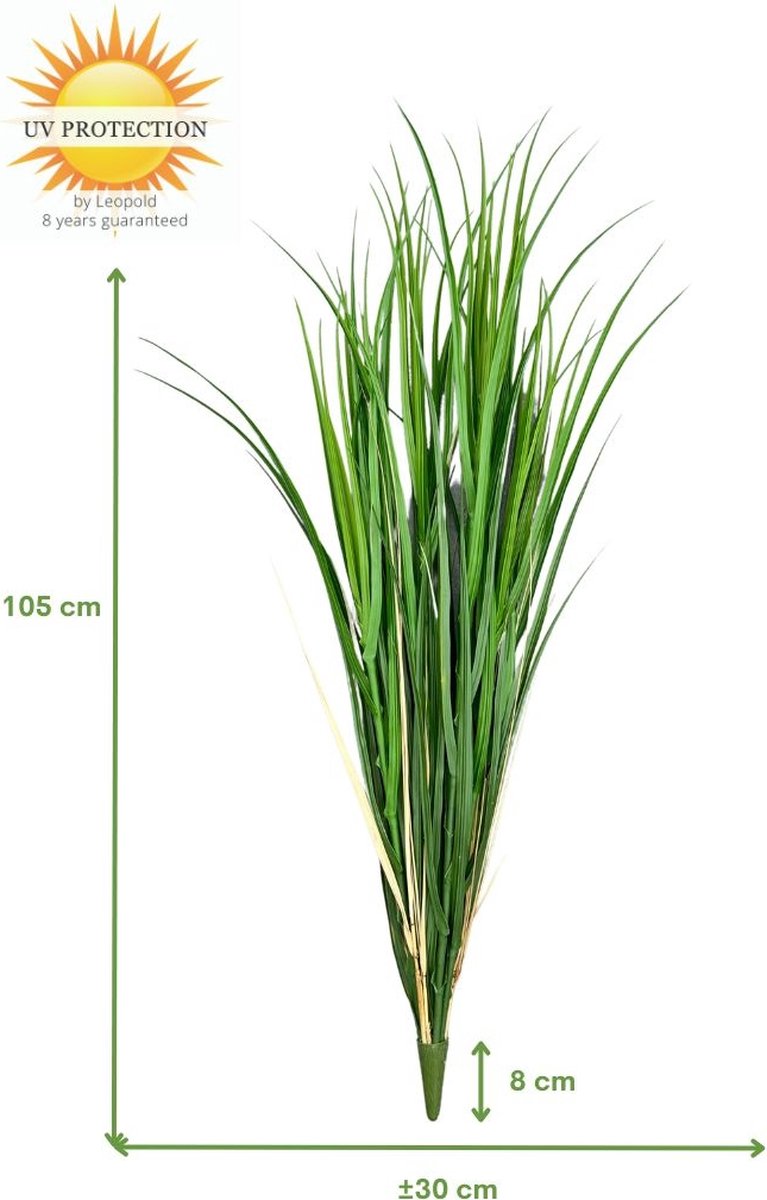 Buiten kunst Rietgras Deluxe 105cm UV groen