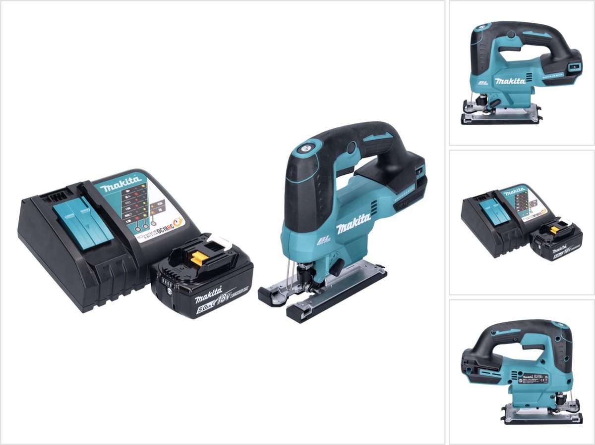 Makita DJV 184 RT1 accu pendelzaag 18 V borstelloos + 1x accu 5,0 Ah + oplader