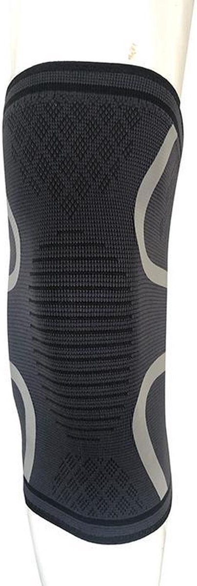 Ulanax® | Sportbrace Knie - Kniebrace - Knee Sleeves Powerlifting - Knee Support - Compressie Knie Brace - Knee Wraps - Dames - Heren - Grijs - Maat XL |