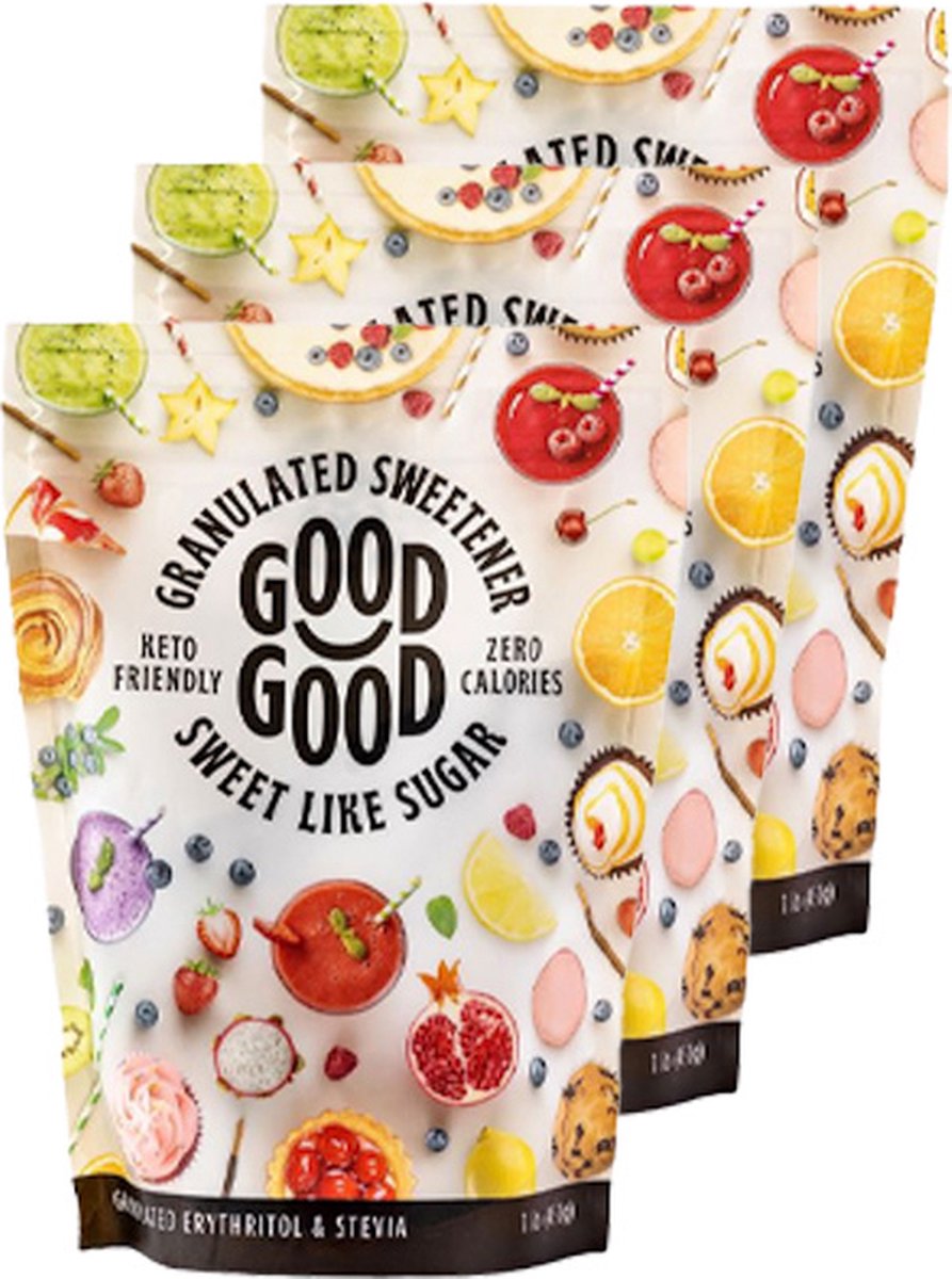 Goedkoopste Good Good | Sweet Like Sugar | Stevia | 3 stuks | 3 x 450g