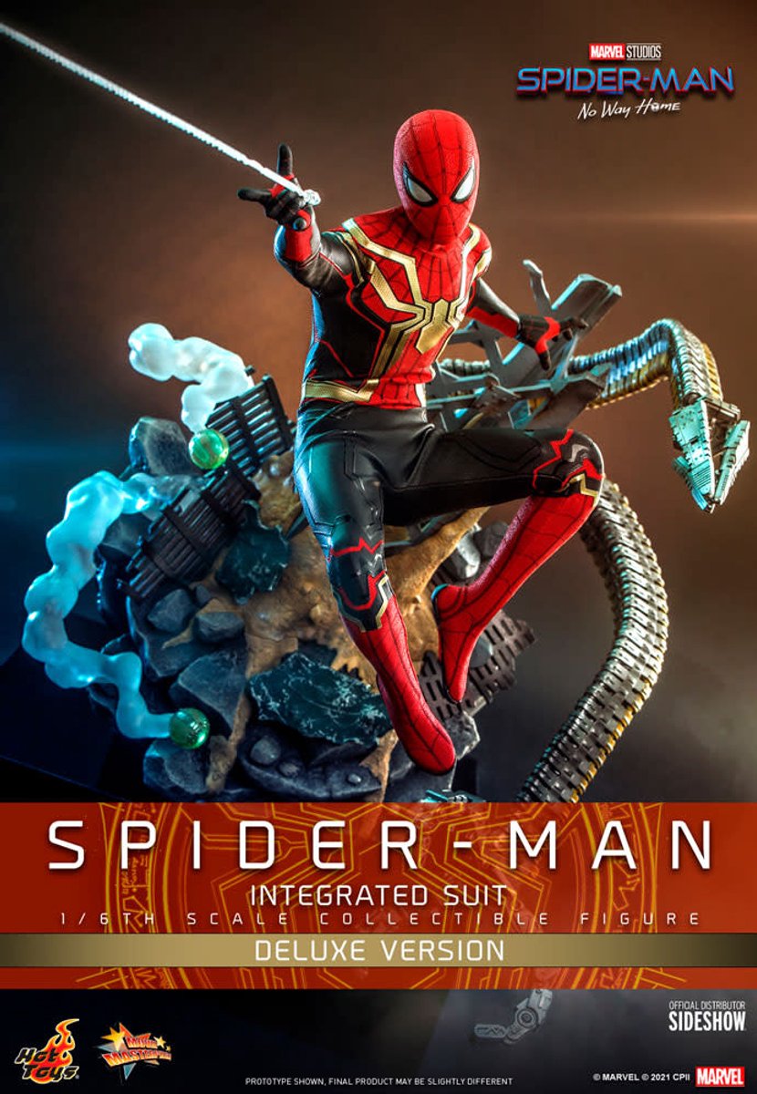 Hot Toys Spider-Man Integrated Suit 1:6 Scale Deluxe Figure - Hot