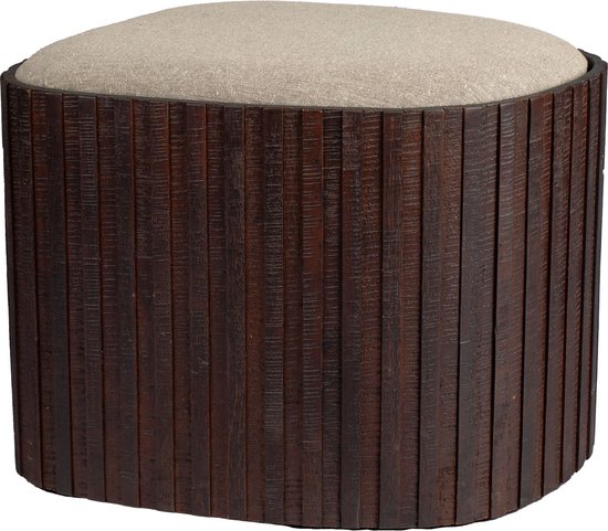 Pouf de rangement Dutchbone Bay - Brun