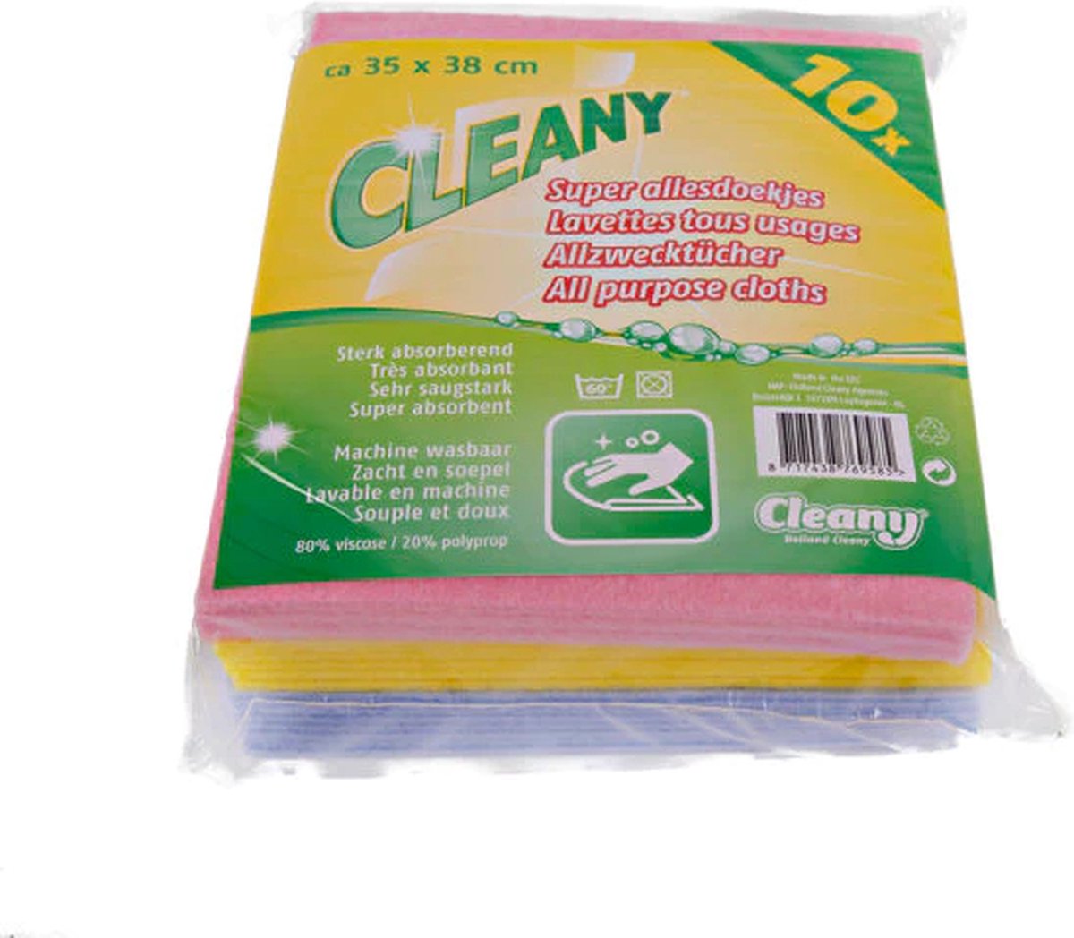 Goedkoopste Cleany vaatdoeken - Allesdoeken 10 stuks 35x38