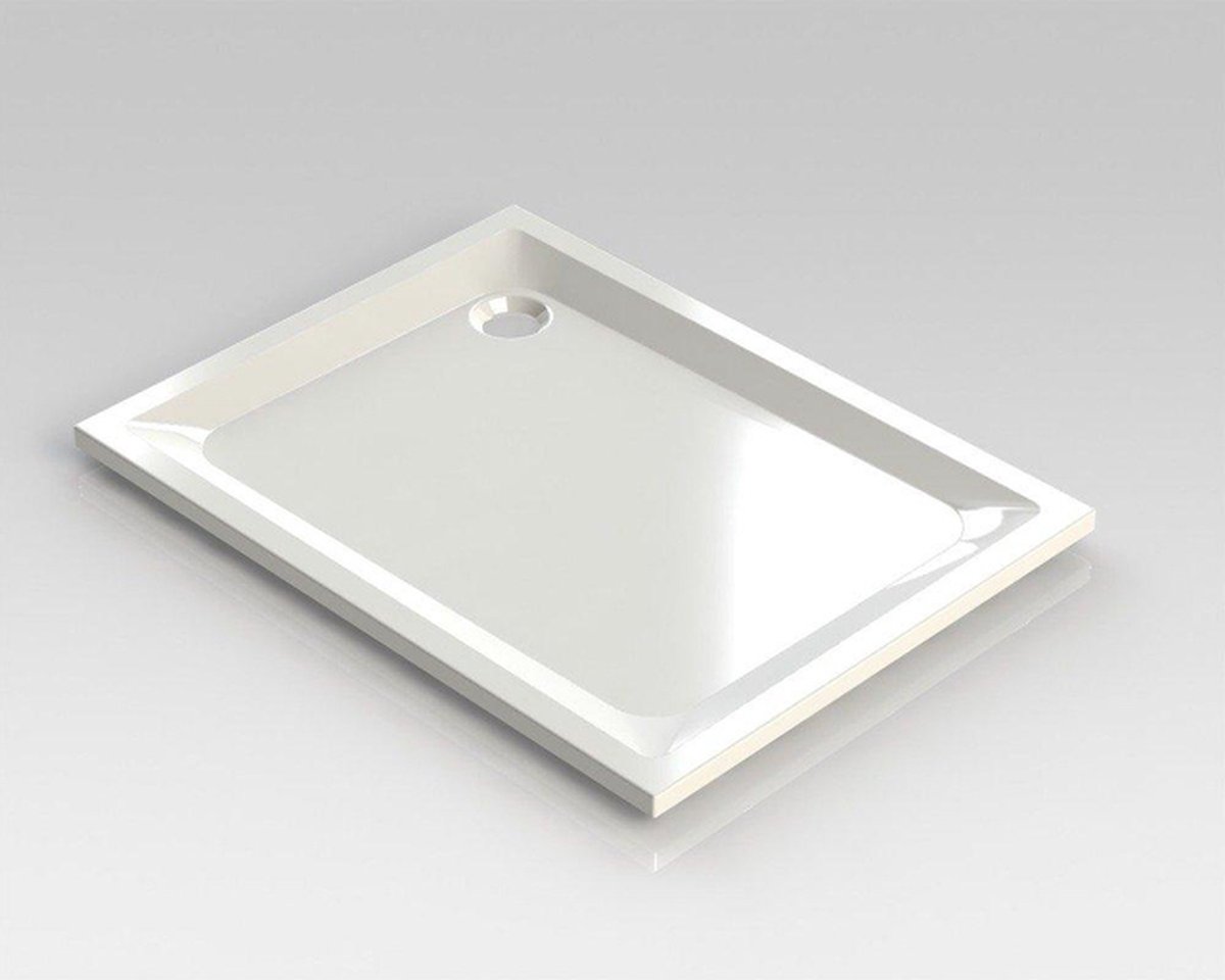 Nemo Spring Horus douchebak acryl 120x90x4.5cm afvoer D90 wit zonder potenstel dikte 4 mm
