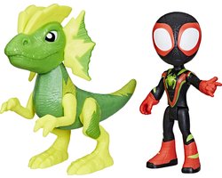 Marvel Spidey and His Amazing Friends Dino-Webs Miles Morales en Electrosaurus
