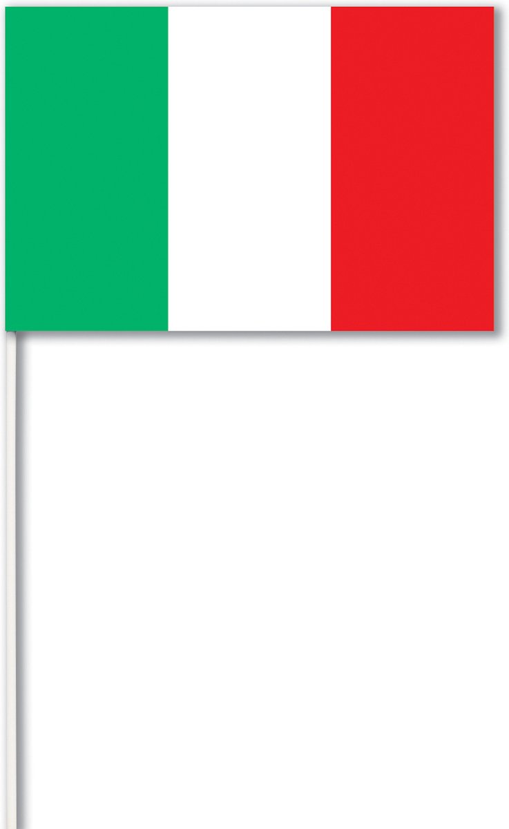 CHRISTIANFABRICATIONS - Papieren vlag Italië 14 x 21 cm