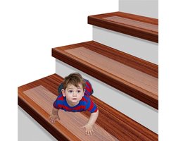 15 x Transparante Anti-Slip Strips voor Trappen Zelfklevende Antislip Trapmatten 10 cm x 61 cm trapmatten