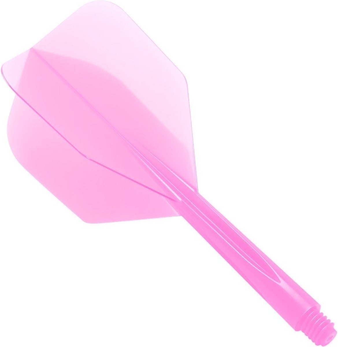 Condor Zero Stress Flight System - Small Clear Pink - Dart Flights Long