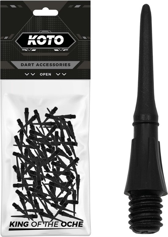 KOTO Pro Soft Tip Dart Points Black van Merkloos — afbeelding 2