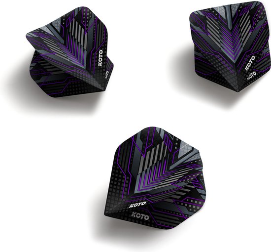 KOTO ZIZ-Matrix NO2 Purple - Dart Flights van KOTO — afbeelding 4
