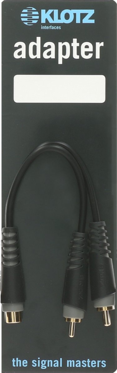 Klotz AYU-8 Y-adapter - RCA 0,2 meter