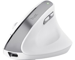 Trust Bayo II - Ergonomische Muis - Verticaal - Draadloos - Wit