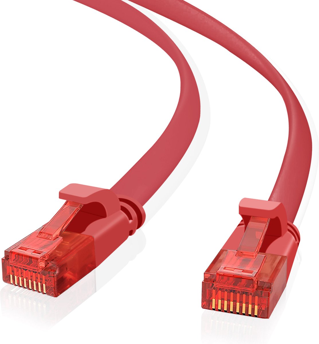 Helos 262978 netwerkkabel Rood 1 m Cat6 U/UTP (UTP)