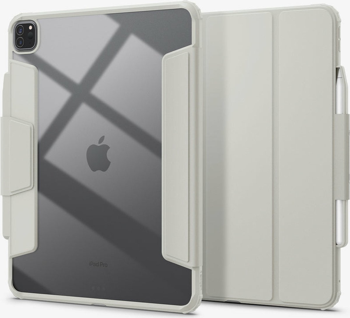Spigen AirSkin Pro iPad Pro 13 (2024) Hoes Book Case Grijs