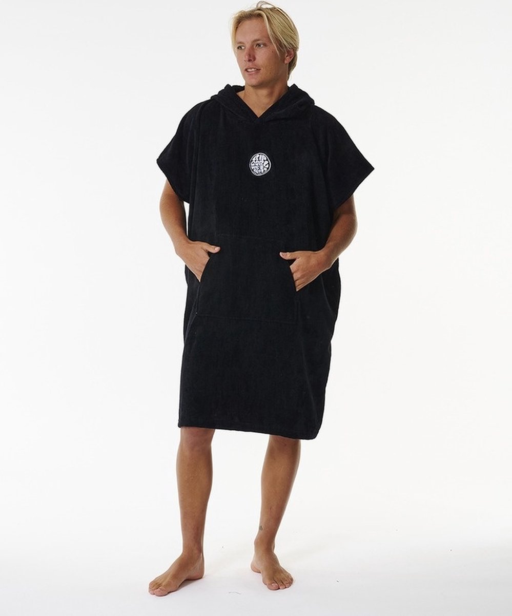 Logo Hooded Towel - Black