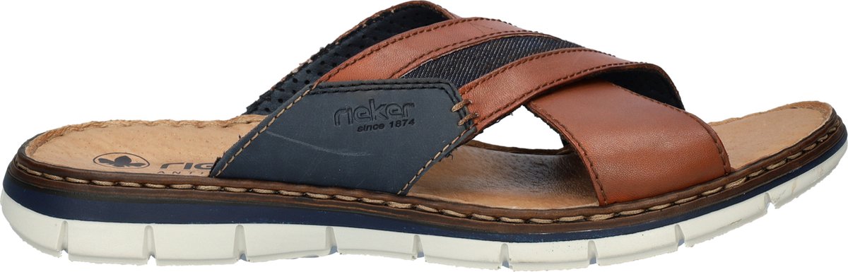 Rieker heren slipper - Cognac - Maat 43