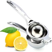 Bol.com H&S Roestvrij stalen citruspers en citruspers - handpers & sapcentrifuge handmatig - krachtige hand limoenpers voor het ... aanbieding