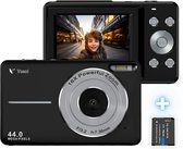 Vosoi Digitale Camera - Fotocamera - Fototoestel - Vlog Camera - Compact Camera - 44MP & 1080HP - Voor Kinderen - 2,4 inch LCD Scherm - Inc. 32GB
