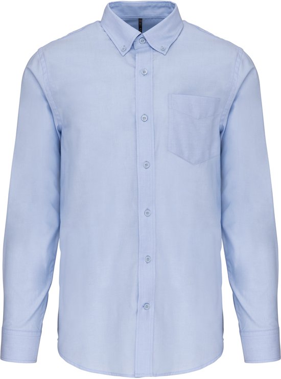 Chemise Oxford à manches longues pour homme Kariban K533 - Blue Oxford - 6XL