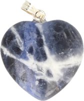 Pendentif Pierre Gemme en Forme de Coeur Sodalite (20 mm)