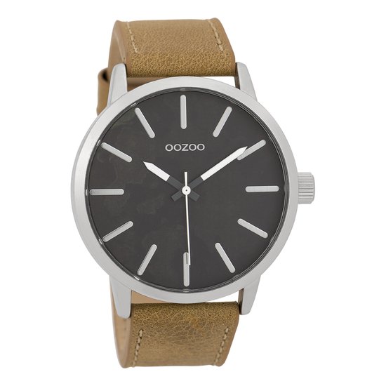 Montre OOZOO Timepieces Camel / Noir (45 mm) - Marron