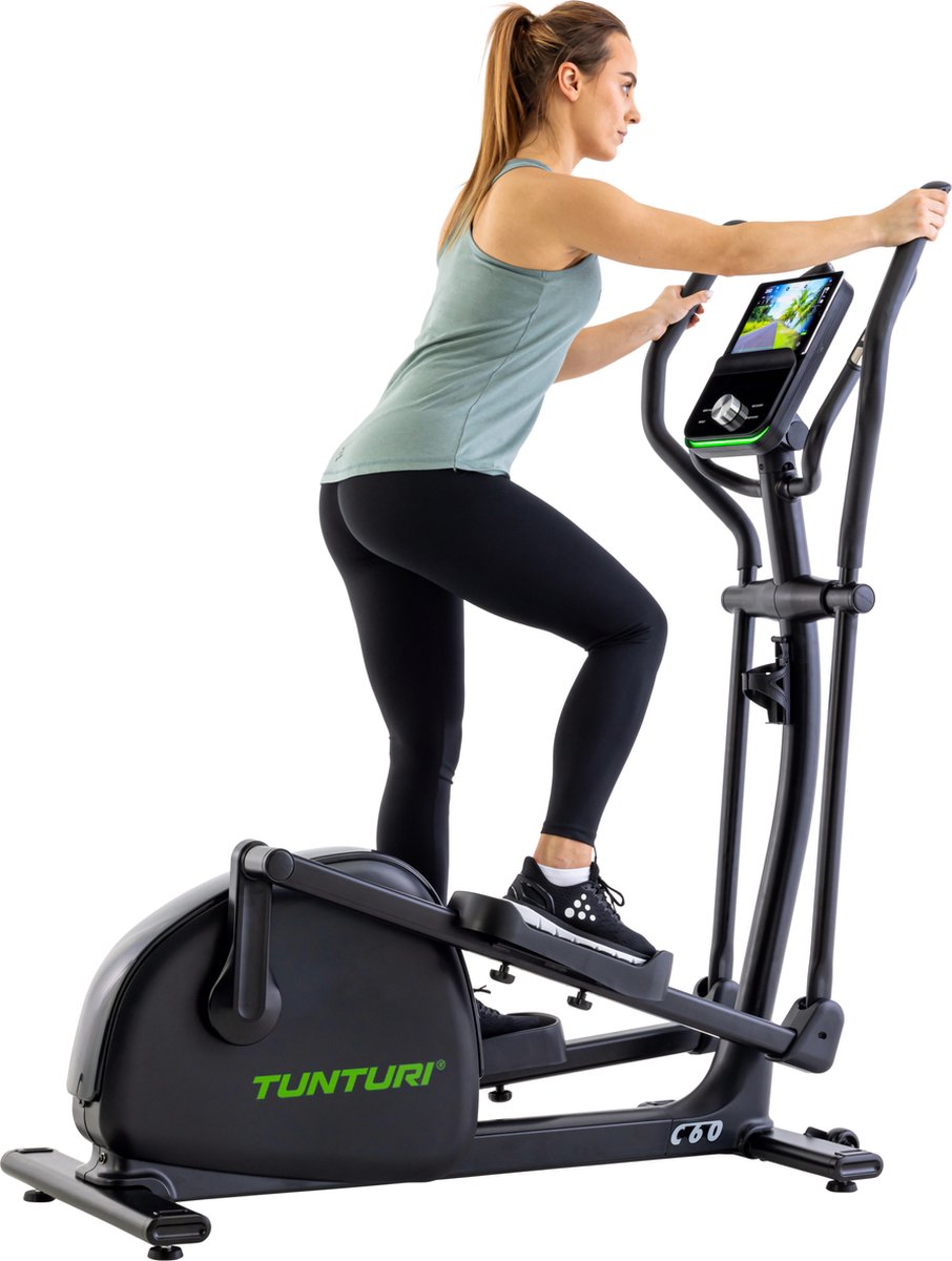 Afbeelding 2 van Tunturi Signature C60-R Crosstrainer - Elliptical met 26 programma's - Stepper met hartslagfunctie - 36 KG roterende massa