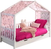 Baby Nora Eden Bed Inclusief Bedlade en Zijrand- Dallas, Rolbed, Textiel, Kinderbed - Vipack