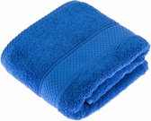 Homescapes 2-delige handdoekenset koningsblauw - 100% Turks katoen 500 gsm