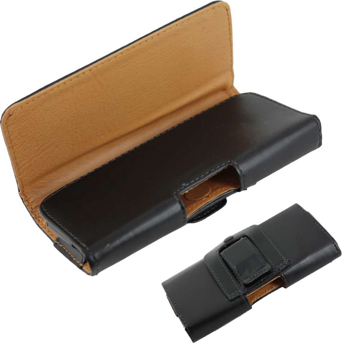 ebestStar - Riemclip Hoes geschikt voor iPhone 6 Plus 6S Plus Apple, Belt Clip Case, Portemonnee Magnetische Flip Cover, Bescherming PU Leder Hoesje, Zwart