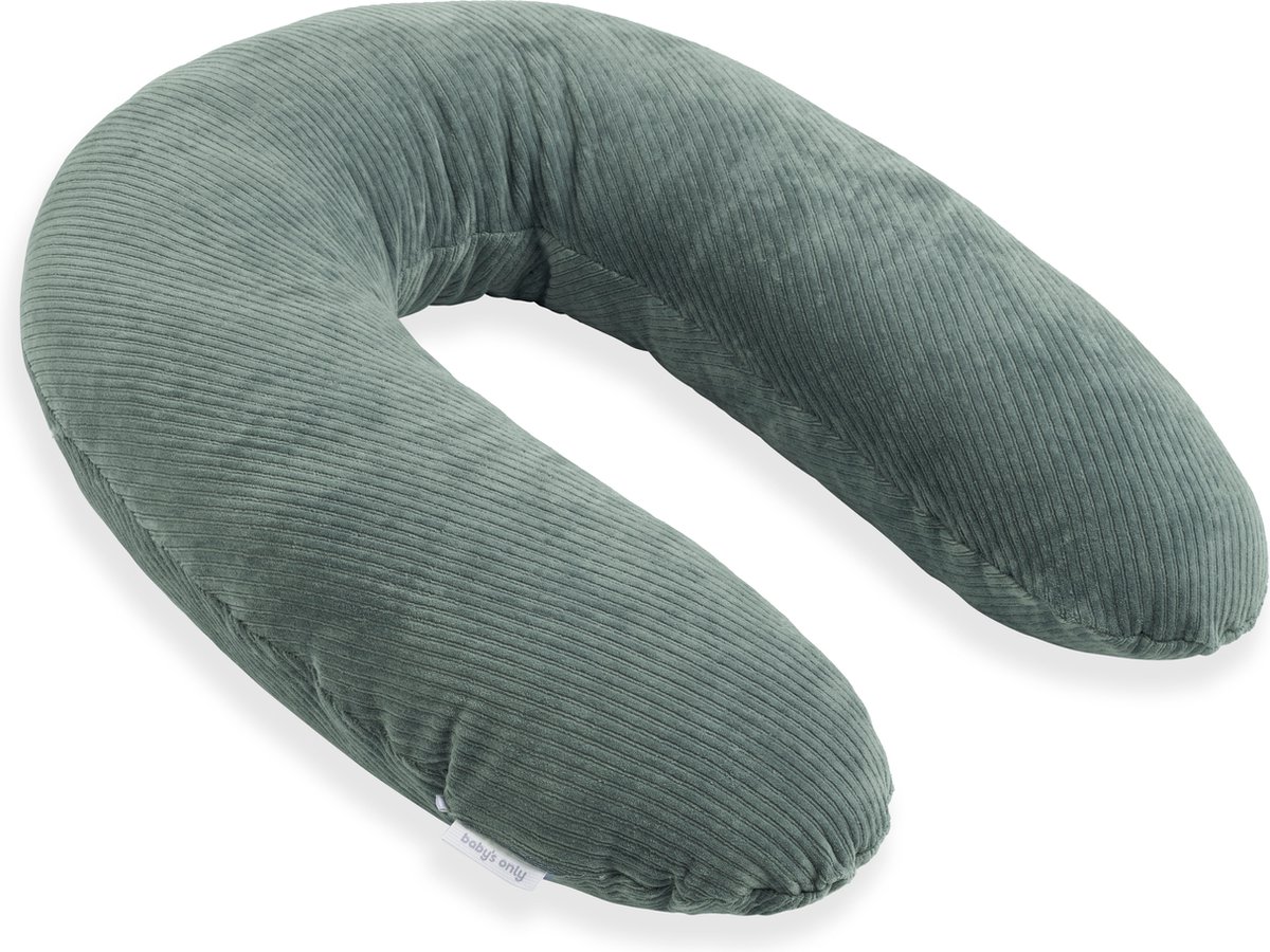 Goedkoopste Baby's Only Voedingskussen - Zwangerschapskussen - Zijslaapkussen - Lichaamskussen Sense - Zeegroen - 160 cm