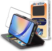 ebestStar - Hoes voor Samsung Galaxy A34 5G, Wallet Etui, Book case hoesje, Zwart + Gehard Glas