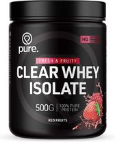 Bol.com Pure. Clear Whey Isolate - Eiwit Limonade - Clear Whey Protein - Verfrissende Eiwit poeder - Red Fruits - 20 servings - ... aanbieding