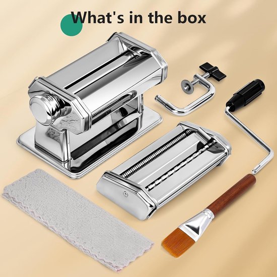 VEVOR Nudelmaschine Edelstahl Pastamaker 0,3–3mm Pastamaschine Spaghetti Pasta e VEVOR Nudelmaschine Edelstahl Pastamaker 0,3–3mm Pastamaschine Spaghetti Pasta e