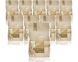 ItalWax Film Wax Witte Chocolade 10Kg - Professionele Hars voor Waxing - 10 Zakjes per Box