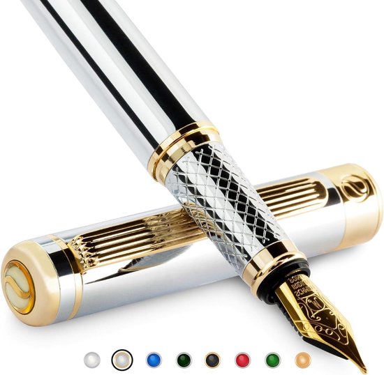 Stylo Plume Waterman Chromé - Plume 18 Carats - Occasion - Pour Collectionneurs