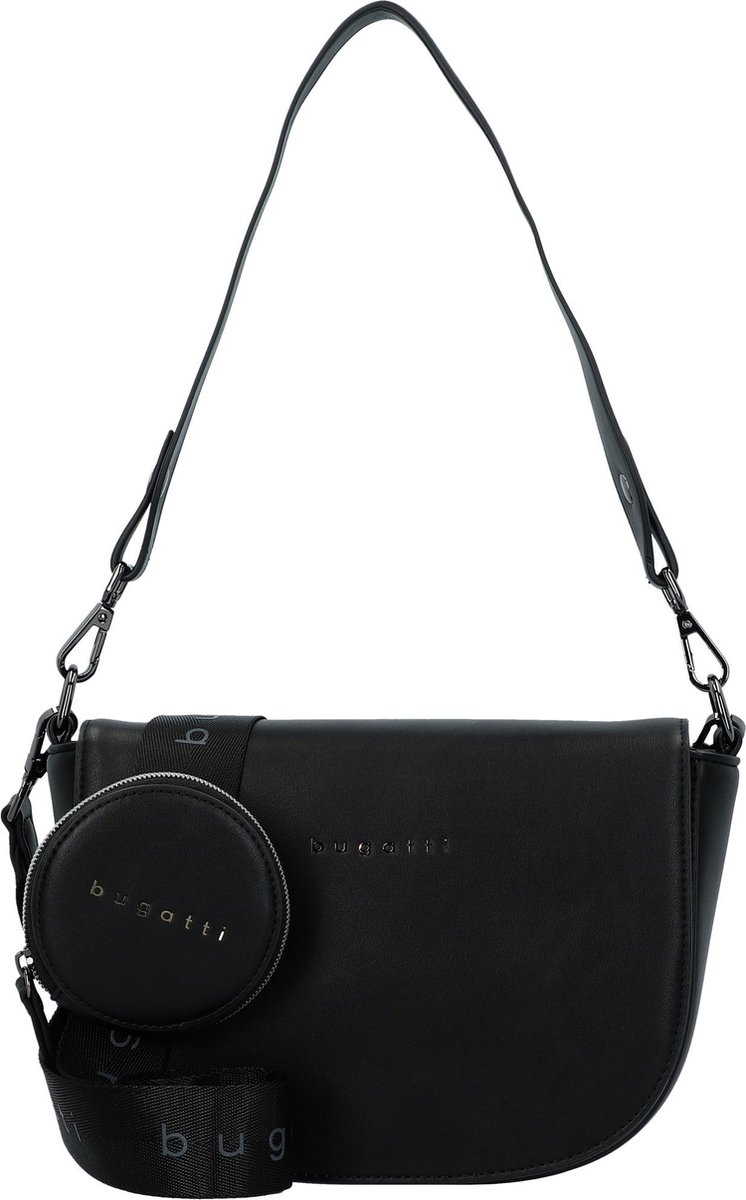 bugatti Schoudertas Almata Crossbody Bag Black Zwart