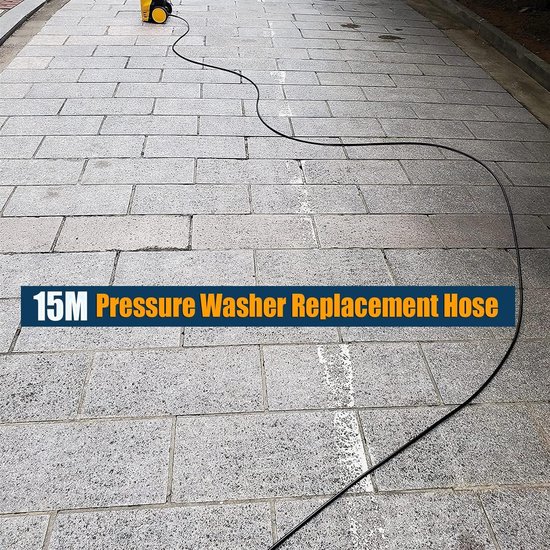 15m hogedrukreiniger vervangende slang voor Karcher K-serie hogedrukreiniger K2 K3 K4 K5 K6 K7 klikplug snelkoppeling 180 Bar blauw