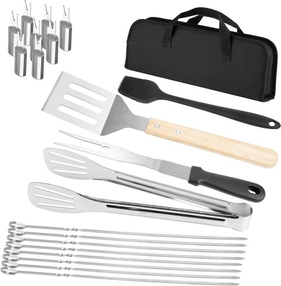 Barbecue set - BBQ accessoires - BBQ gereedschap - BBQ tang - Vork