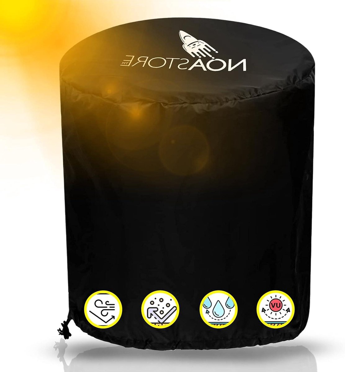 BBQ Grill Cover 210D Heavy Duty Waterdicht Gas en Roker Cover Griddle Kettle - 31" D 20" H