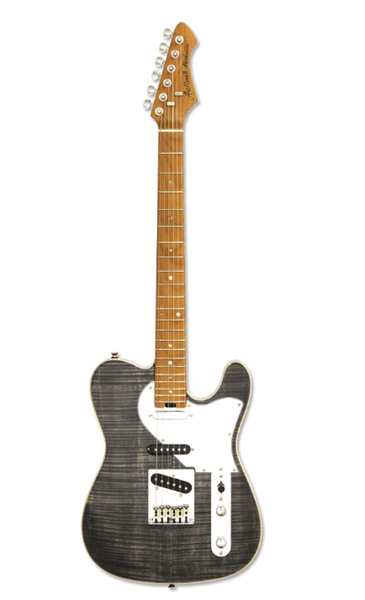 Aria 615-MK2 Hot Rod Collection Nashville BKDM Diamand zwart elektrische gitaar